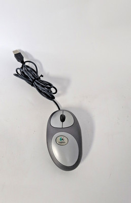 Logitech M-BL63B Mouseman Dual Sensor Optical USB Wheel Mouse Rare Tested