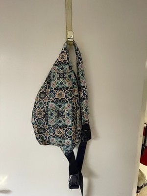 Vera Bradley Quilted Sling Backpack Winter Print ☘Vera Bradley Retired Snow Globe Motifs Navy Quilted Sling  main image 3