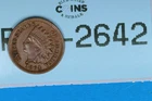 1864 AU BU 1C INDIAN HEAD CENT PENNY EARLY US TYPE COIN RAW-2642