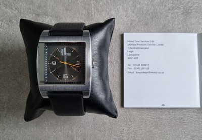 Henleys Quarz Timekeeper Uhr Schwarz Edelstahl Leder Geldbörse Set NP 99  ! NEU!