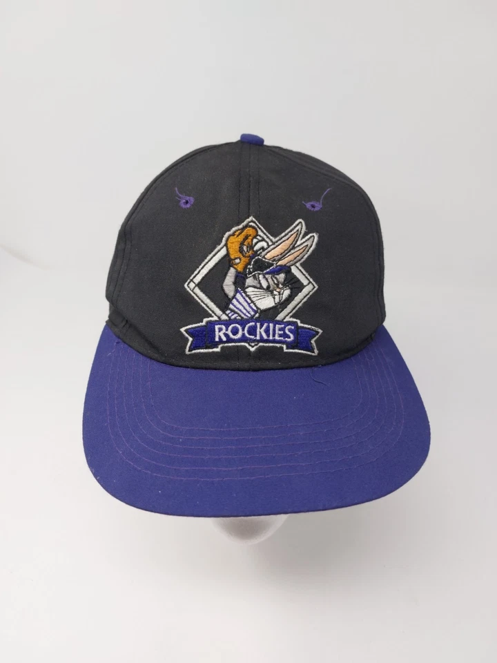 Chapéu Snapback Vintage Anos 90 Colorado Rockies X Looney Tunes Bugs Bunny - Imagem 2 de 4