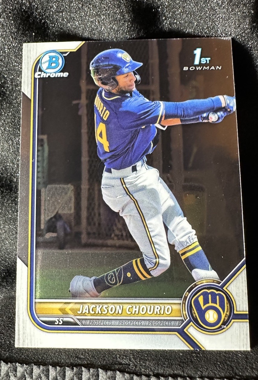 Jackson Chourio 2022 Bowman Chrome BCP-79 1st Rookie RC Brewers