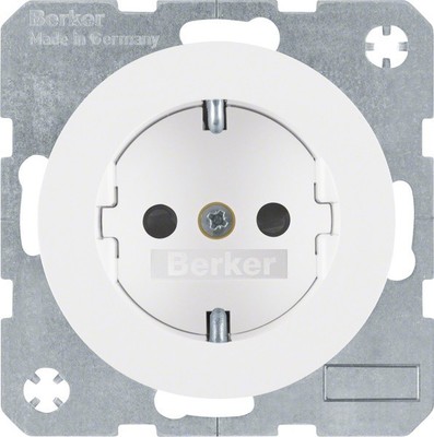 Berker SCHUKO-Steckdose pows/gl 47232089 Steckdosen SCHUKO-Steckdose