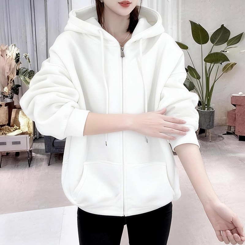 Women Zipper Hoodie Sweatshirt Cardigan Coat Zip Hooded Jacket Pocket Casual New