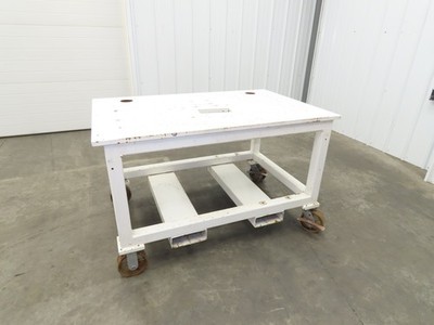 7/8'' Thick Top Steel Fabrication Welding Layout Table Work Bench 33''x51''x31.25''