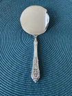 Cranberry Server with Stainless Bowl Rose Point Sterling Handle Wallace Silver