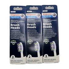3 Walgreens Smilesonic Brush Heads Medium 2 Pack  6 Compare Philips Sonicare
