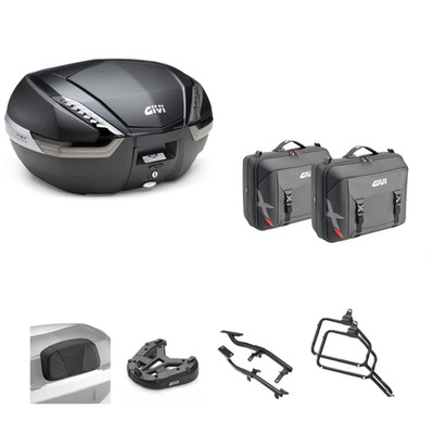GIVI V47NNT Top Case Kit With XL09 Side Bags For Suzuki DL V Strom 650 2017-2024
