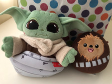 Star Wars The Mandalorian Baby Yoda / Grogu plushie and Chewbacca Squishmallow🌟