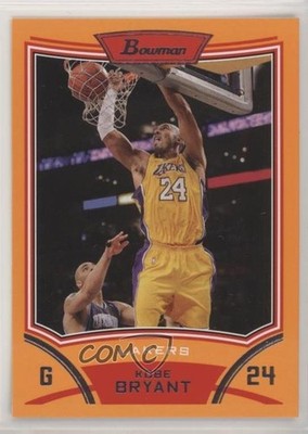2008-09 Bowman Draft Picks & Stars Orange 61/299 Kobe Bryant #24 HOF 09ts
