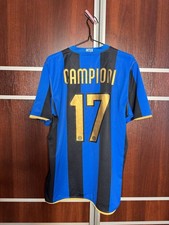 CAMISETA DE FUTBOL INTER MILAN 2008/2009 LOCAL #17 CAMPEONES NIKE TALLA L