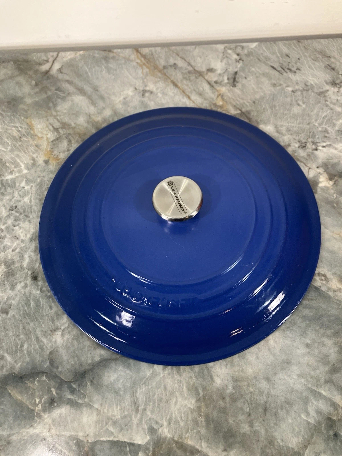 Le Creuset Blue #28 LID ONLY Replacement for Enameled Cast Iron Dutch Oven Pot
