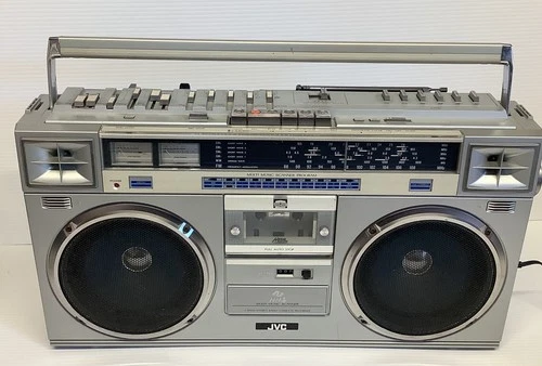 Vintage JVC RC-M70JW Cassette Radio Boombox Ghettoblaster Works! Untested