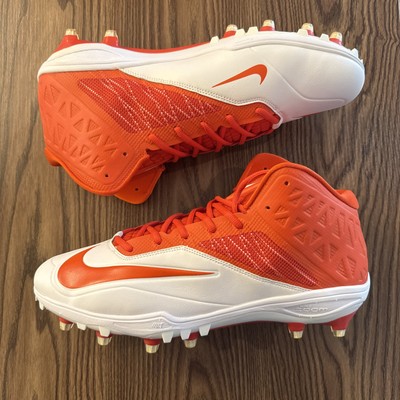 Size 14.5 Nike Zoom Code Elite 3/4 TD Orange/White Football Cleats 603368-181