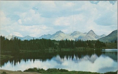 Vintage Molas Lake Colorado Photochrome Postcard by Petley Studios