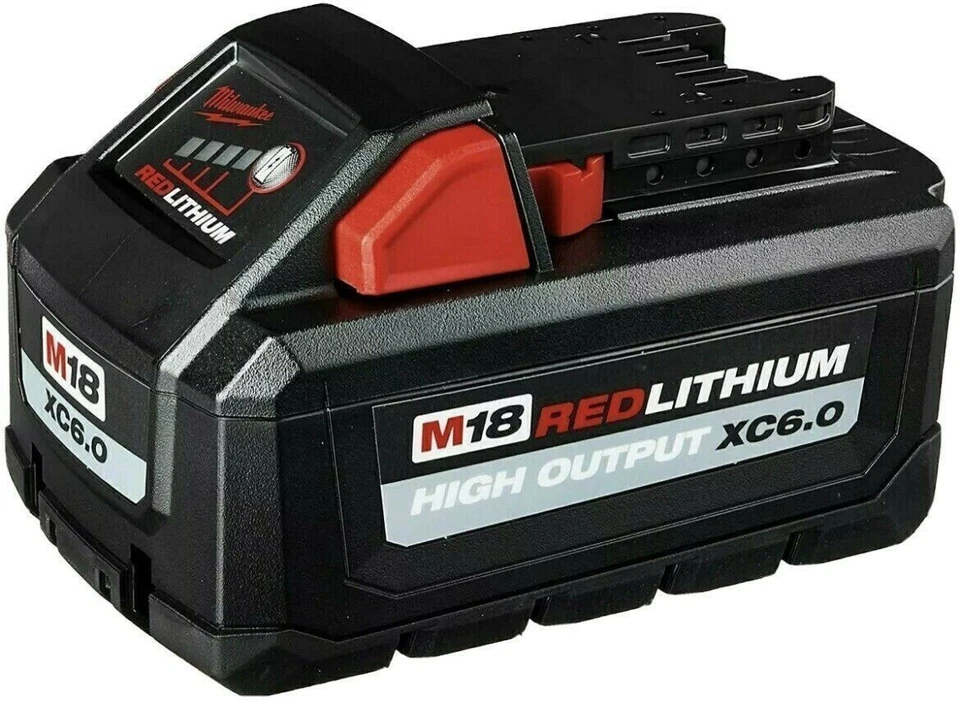 Paquete de 2 baterías para M18 MilwaukeE 6.0 AH 18V XC 18 voltios alto rendimiento 48-11-1865 Foto 3 de 3