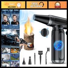 High-Power Electric Air Duster 330,000 RPM - Cordless PC  Keyboard Cleaner, Rec