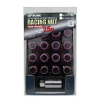 WORK 20pcs Light weight Racing Lock Nut Set 19HEX M12x1.5 Purple Genuine Parts