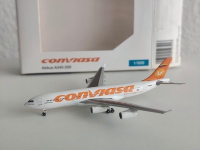 Herpa Wings Conviasa Airbus A340-200 YV1004 523417 1:500