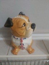 Bulldog Biscuits Dog 9 Inches High Ceramic Ornament No Chips Or Cracks