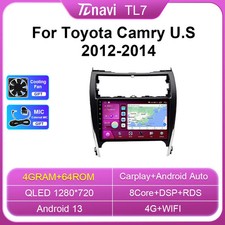 For Toyota Camry U.S Android Auto CarPlay Car Radio Multimedia GPS Stereo Player