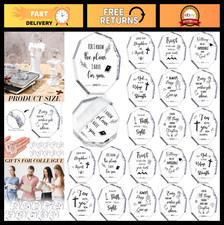 20 Pcs Acrylic Christian Gifts - Inspirational Religious Desk Decor with Bible V