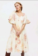 Urban Outfitters UO Sun Moon Total Eclipse Midi Dress Boho Festival XS celestial