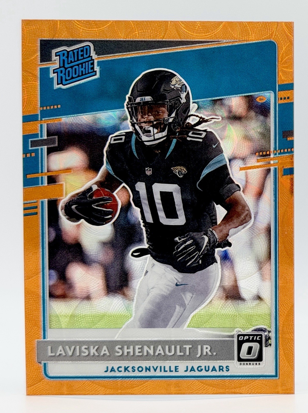 2020 Donruss Optic Orange Scope #168 Laviska Shenault Jr. RC 28/79 Jaguars