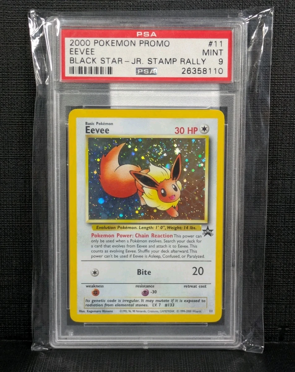 Eevee Pokémon TCG Professional Sports Authenticator (PSA) Grade 9