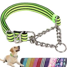 Chain Choke Collars for Dogs, Martingale Collar for Medium Dogs Breed G