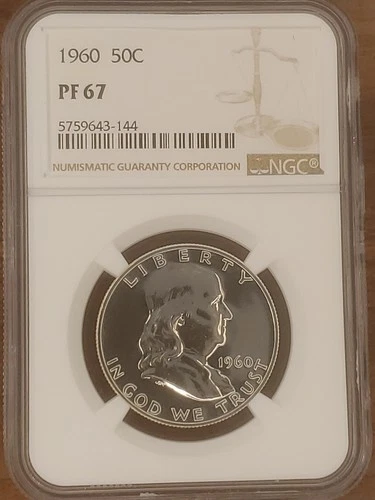 1960 Franklin Half Dollar Proof PF 67 NGC