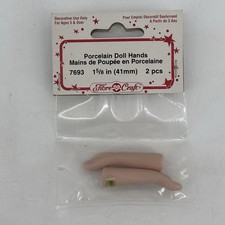Fibre Craft 1 5/8" Porcelain Angel/Doll Hands Model 7693 NEW