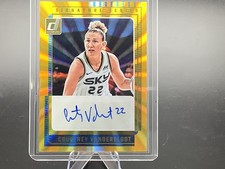 wnba donruss Courtney Vandersloot, Donruss auto laser holo  SS – CV /10 
