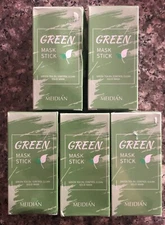 (5) Meidian Green Mask Stick Deep Cleansing Green Tea Oil Control Lot Exp 11/26