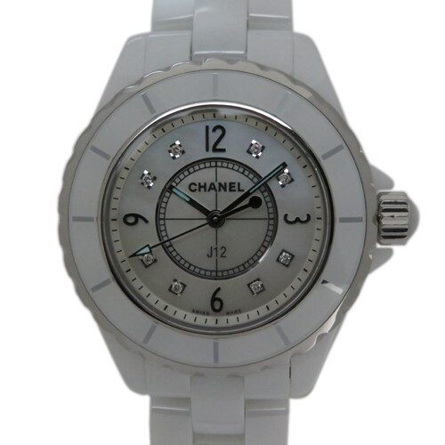 CHANEL H2422 J12 33mm white shell dial 