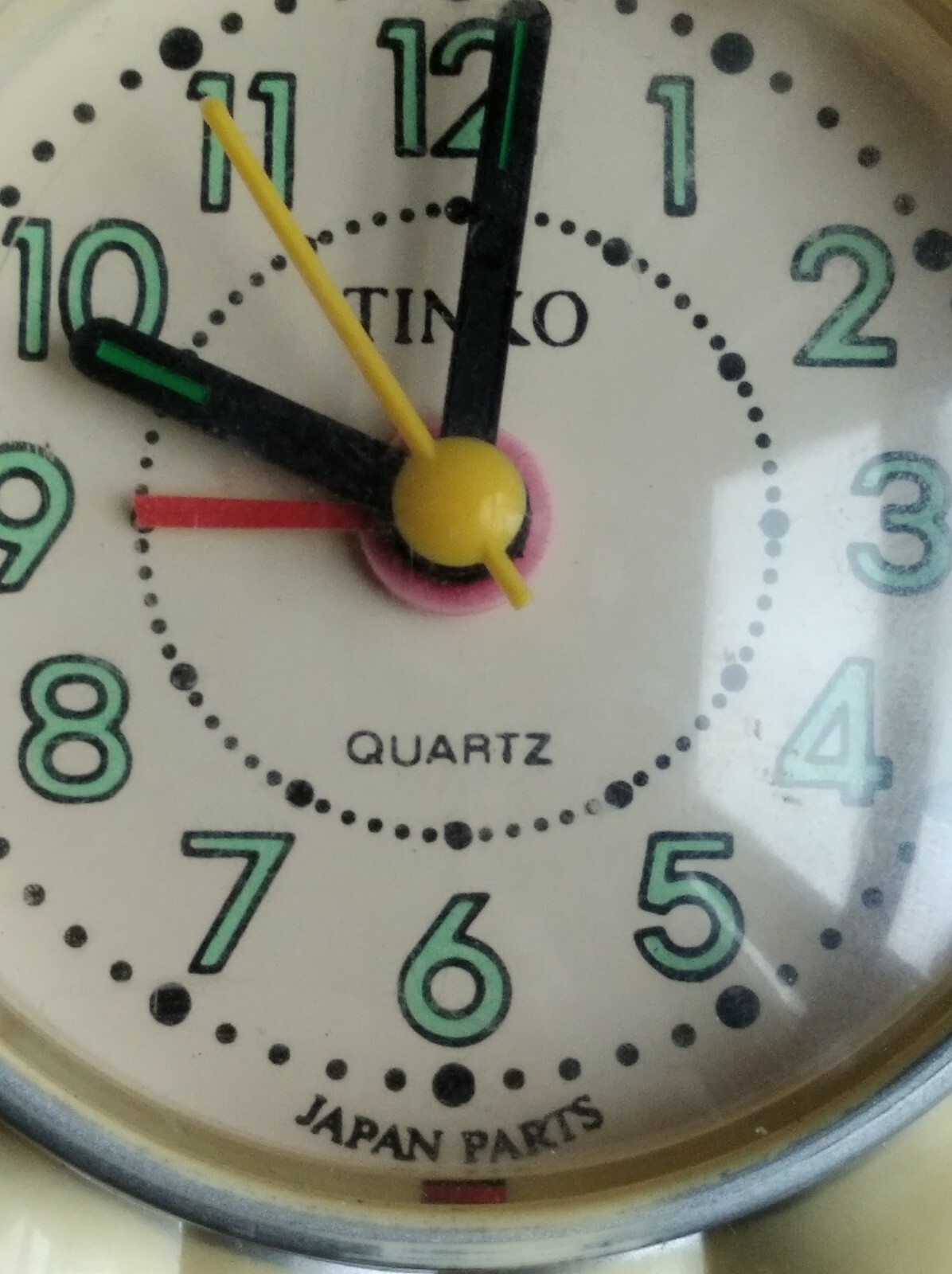 TINKO LOOKALIKE RHYTHM Alarm Mantel CLOCK VTG Talking WAKE UP Collectors Item!