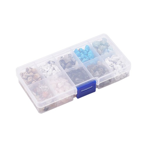 Natural Tumbled Gravel Drilled Gemstone Chips - Picture 7 of 12
