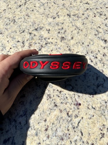 Odyssey DFX Mallet Putter Headcover - Schwarz/Rot - Magnetverschluss - Bild 2 von 3