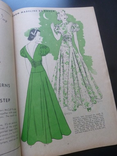 McCALL STYLE NEWS November 1937 – Vintage Fashion - Dressmaking - Picture 10 of 15