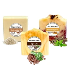 3 Pcs. Natural Soap Bar Essential Oils Handmade Vegan Cold Process Each 3.5oz