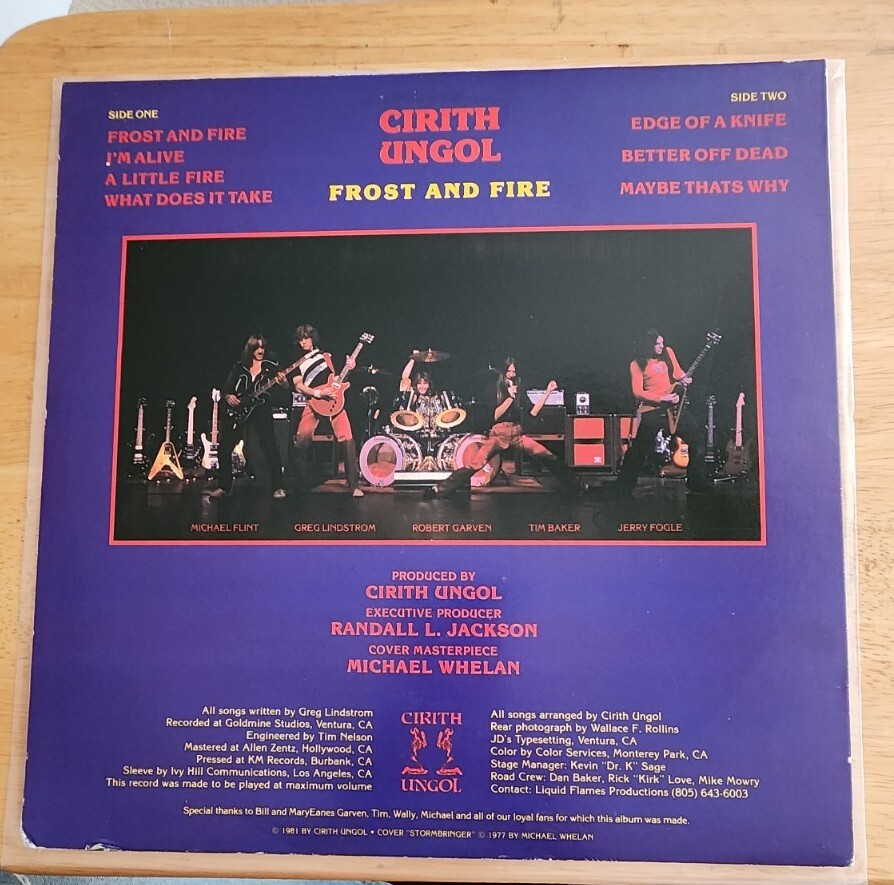 【US Original】Cirith Ungol / Frost And Fi Frost and Fire (album) - Wikipedia