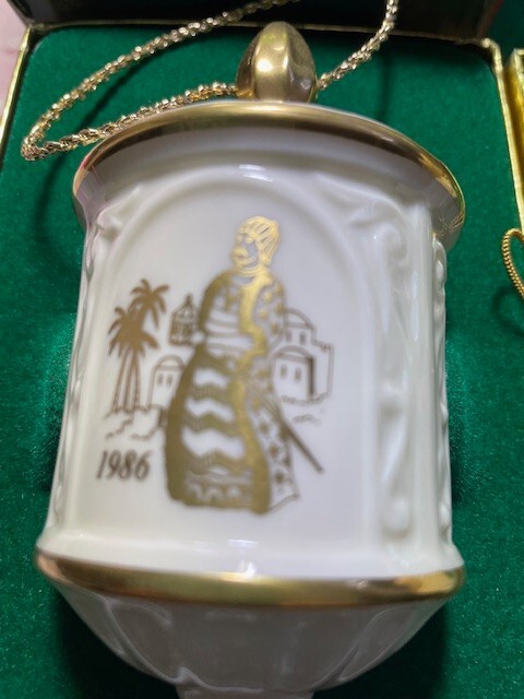1986 Lenox Christmas Ornament Gifts of the Magi Three Wise men