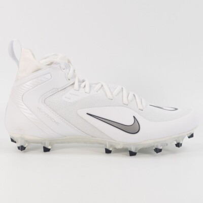 NIKE ALPHA HUARACHE 8 ELITE LAX LACROSSE CLEATS SIZE 13 WHITE NAVY