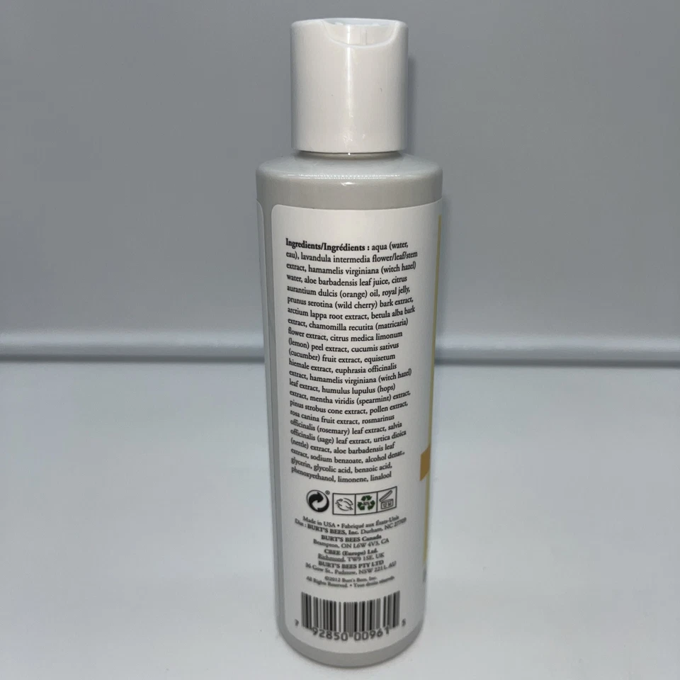 Tónico Burt’s Bees Radiance con Jalea Real, 99% Natural, 175 ml, Nuevo Foto 3 de 4