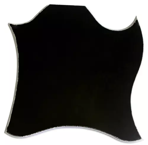 Guitar Parts For Gibson SG Blank Full Face No Hole Guitar Pickguard 5 Ply Black