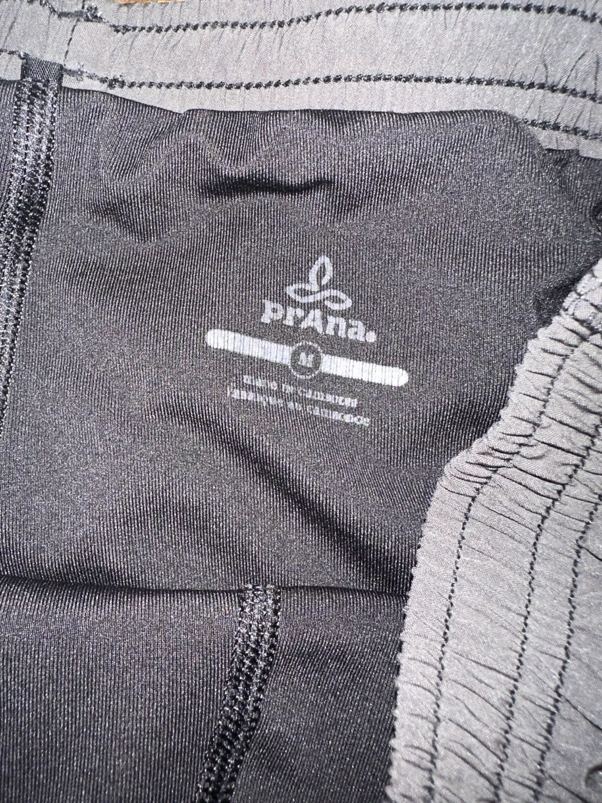 prana running training lined compression active shorts