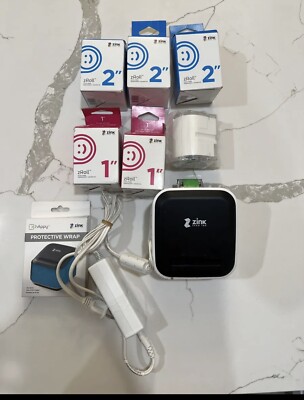 Lot Zink 1 inch and 2 inch zRoll Ink Blue Pink Acid Printer Model Tested