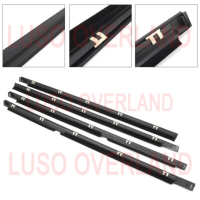 1992-2000 Mitsubishi MONTERO Gen2 Window Moulding Belt Weatherstrip - FULL SET