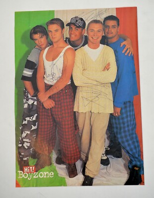 BOYZONE / RONAN KEATING - Autogramm / Signed - Din A4 Poster