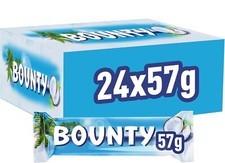 Bounty Coconut Milk Chocolate Duo Bar Bulk Box, Chocolate Gifts, 24 Bars of 57g